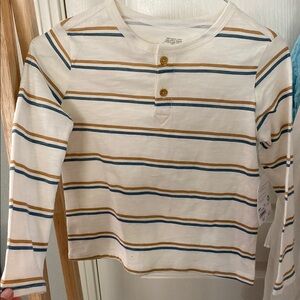 Striped Long Sleeve Kids Shirt